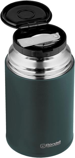 Термос для еды Rondell Aventura RDS-1660 0.7л. морская волна с чехлом картонная коробка фото 2