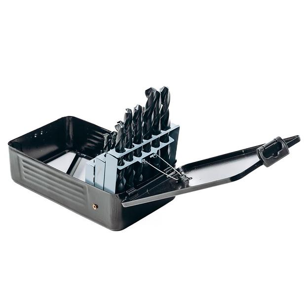 Набор сверл по металлу HSS (1-13мм, 25 шт) Deli DH-MHZ025-ED1 металлический кейс фото 3