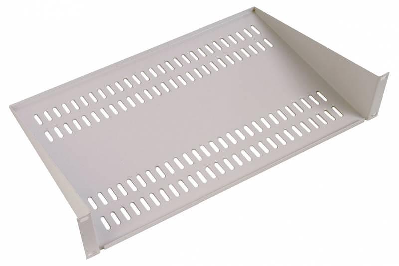 Полка стационарная ЦМО МС-30 2U нагр.:15кг. 19" 300мм серый (упак.:1шт) фото 1