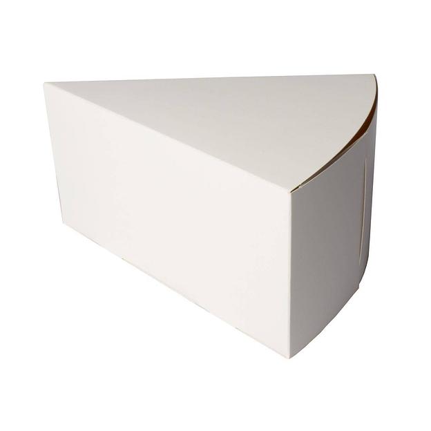 Коробка порционная для десерта 16х8 см белая фото 1