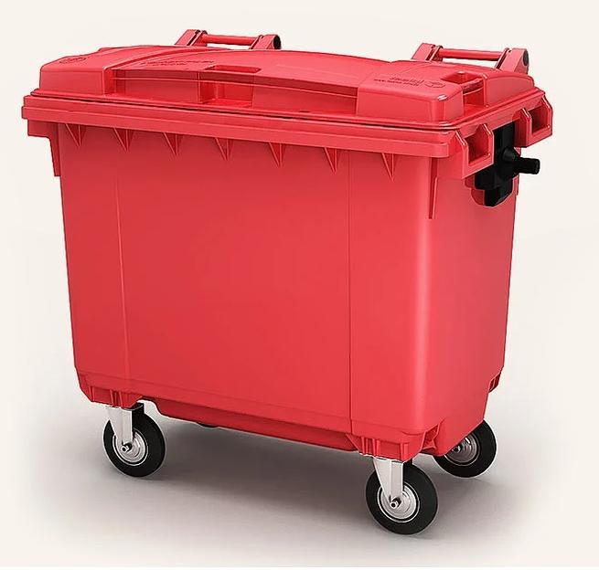 Мусорный контейнер 770л Красный фото 1