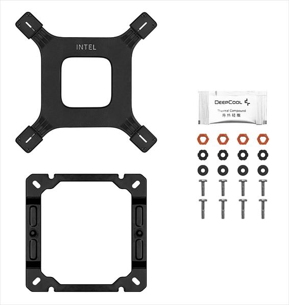 Кулер для процессора DEEPCOOL AG400 DIGITAL PLUS LGA1700/1200/115X/AM5/AM4 (9шт/кор, TDP 220W, PWM, DUAL ARGB Fan 120mm, 4 тепл. трубки, черный) RET (AG400 DIGITAL PLUS) фото 6