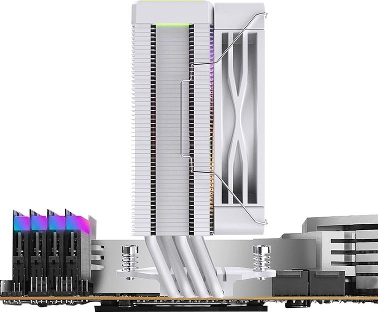 Устройство охлаждения(кулер) Bloody BD-AC205-ARGB1 ARGB Soc-AM5/AM4/1151/1200/2066/1700 белый 4-pin 14-26dB Al+Cu LCD 205W 513gr Ret (BD-AC205-ARGB1-WH) фото 6