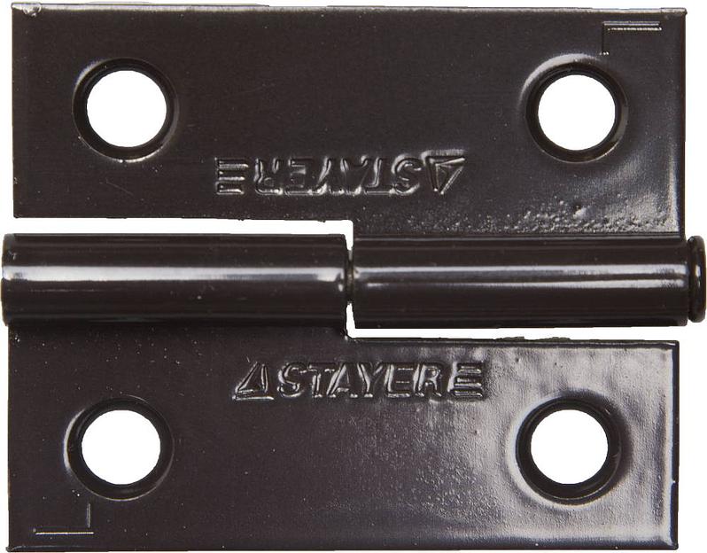STAYER 50 x 43 x 1.8 мм, разъемная, левая, цвет коричневый, карточная петля (37613-50-3L) фото 1