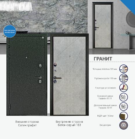 Входная дверь Гранит Новосибирск фото 2