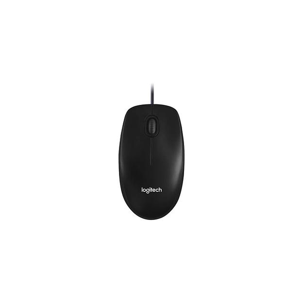 Мышь проводная Logitech M100r, оптическая, USB, 1000dpi, черный [910-006652] фото 1