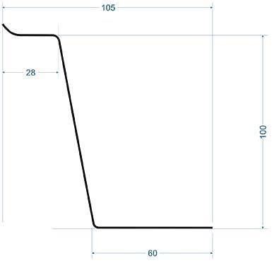 Отлив 100 мм пломбир опт фото 2