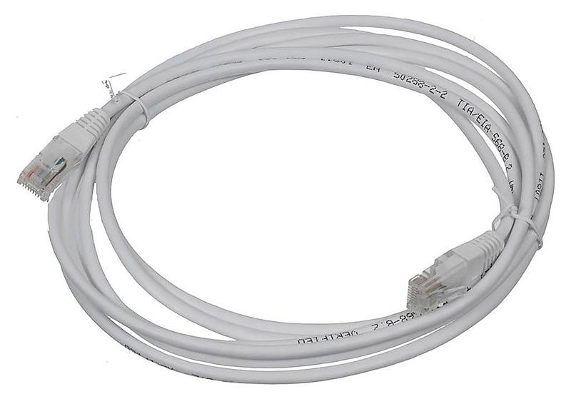 Патч-корд Lanmaster TWT-45-45-3.0/S-GY FTP вилка RJ-45-вилка RJ-45 кат.5е 3м серый ПВХ (уп.:1шт) фото 1