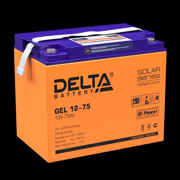 Аккумуляторная батарея DELTA BATTERY GEL 12-75 фото 1