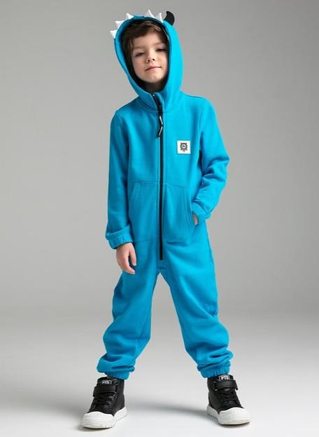 Комбинезон для мальчиков PlayToday «Monsters», рост 116 см, голубой ОПТ фото 3