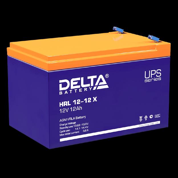 Delta HRL 12-12 X (12А\ч, 12В) свинцово- кислотный аккумулятор фото 2