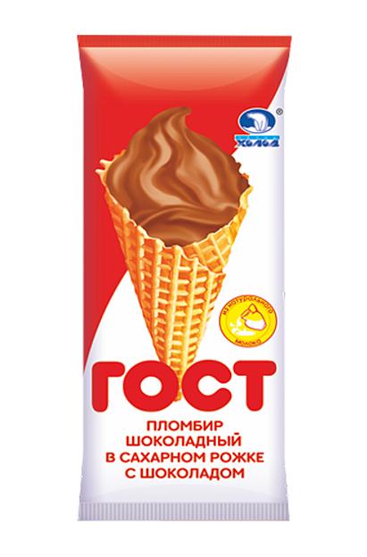 Пломбир «Гигант» ГОСТ шоколадный ОПТ фото 1
