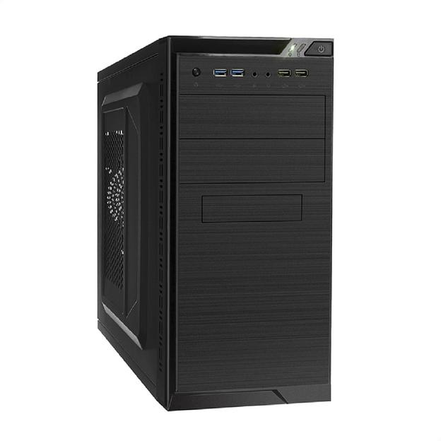 Корпус Minitower ExeGate QA-412U-UNS450 (mATX, БП UNS450 с вент. 12см, 2*USB+2*USB3.0, аудио, черный) фото 1