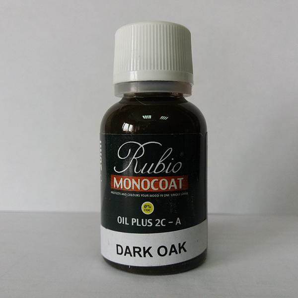 Масло Rubio Monocoat Oil Plus 2C component A, Dark Oak, 20 ml фото 1
