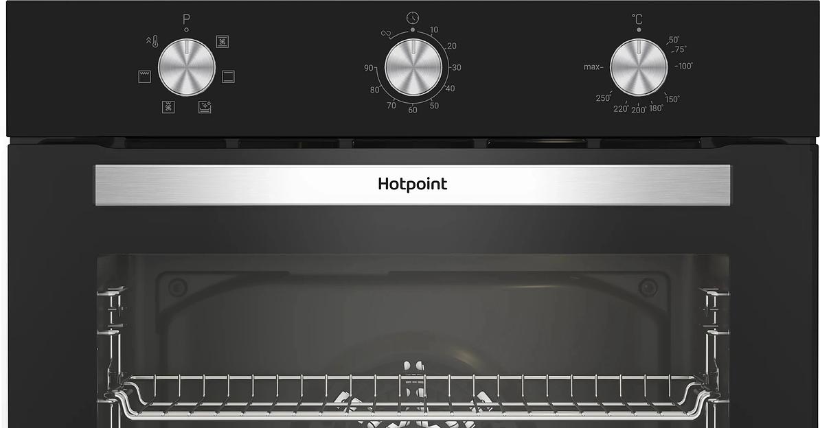 Духовой шкаф Электрический Hotpoint HETF 614 JH BL черный фото 3