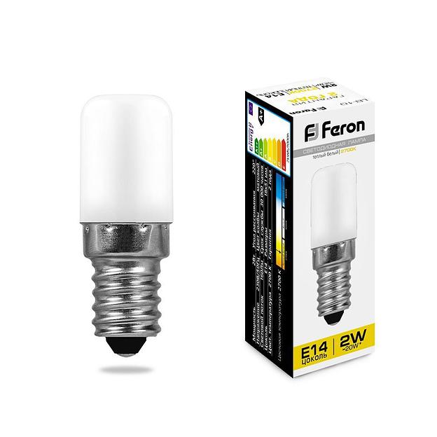 Лампа светодиодная LED 2вт Е14 теплый для холодильников фото 1