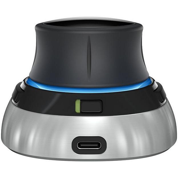 Мышь беспроводная 3DConnexion SpaceMouse Wireless (3DX-700115) черный/серебристый, радиоканал, Bluetooth, USB, кнопки - 2 фото 3