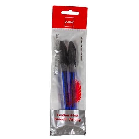 Ручка шариковая 0,7мм Tri-Grip-31B, синий, корпус синий, 2 шт в пакете, Cello фото 1