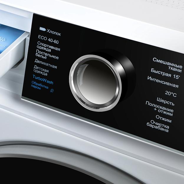 Стиральная машина Maunfeld MFWM148IWHT класс: A+++ загр.вертикальная макс.:8кг белый фото 8