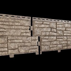 Фасадная панель Ю-Пласт,Stone-house Сланец ,Бурый фото 1