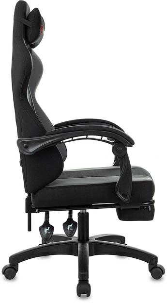 Кресло игровое Zombie Weaver черный/серый с подголов. крестов. пластик подст.для ног пластик черный фото 8