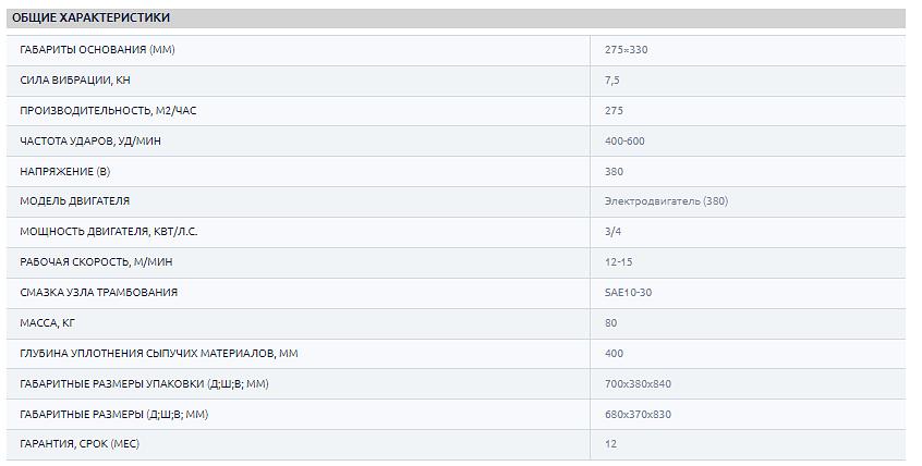 Вибротрамбовка электрическая TSS HCD80B ОПТ фото 4