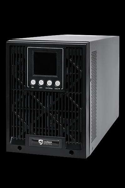 Сайбер Электро ИБП ЭКСПЕРТ-II-1000 {Онлайн, Напольное исполнение 1000ВА/900Вт USB/RS-232/SNMPslot (2 EURO + 1 IEC С13) (12В /7Ач. х 2)} фото 1