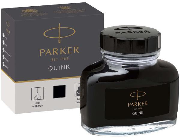 Флакон с чернилами Parker Quink Ink Z13 (CW1950375) черные чернила 57мл для ручек перьевых фото 1