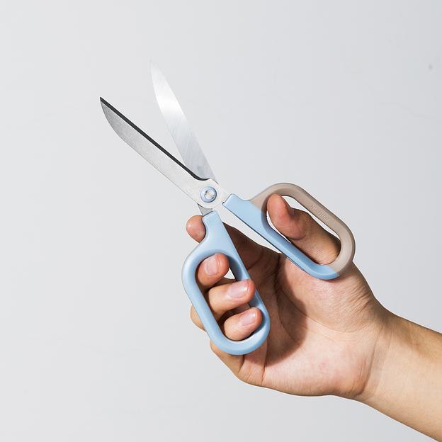 Ножницы Deli ENS055-BL Nusign офисные 180мм титановое покрытие сталь синий фото 7