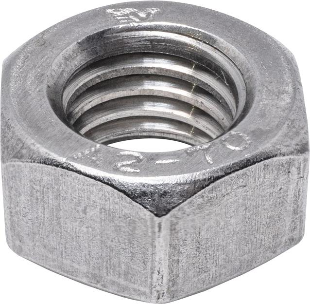 Гайка шестигранная DIN 934 M 6 A2 фото 1
