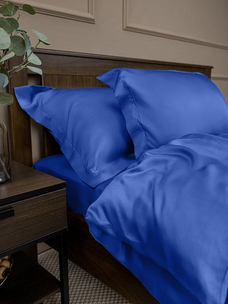 Комплект постельного белья из сатина люкс «Голубое», Опт фото 5