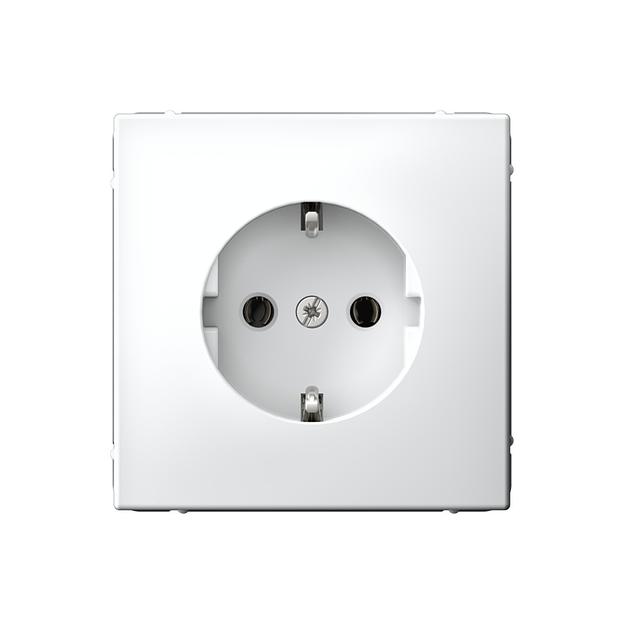 ARTGALLERY розетка с заземлением, 16А, механизм, белый фото 1
