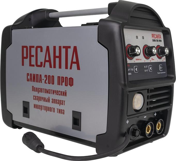 Сварочный аппарат Ресанта САИПА-200ПРОФ инвертор MMA DC/TIG DC 8.1кВт фото 2