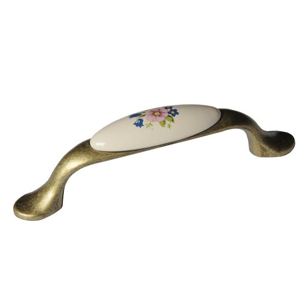 Ручка-скоба L1947-MLK-1, 96мм (керамика) фото 1