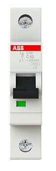 Выключатель автоматический ABB 1 полюс S201 63А 6кА (2CDS251001R0634) фото 1