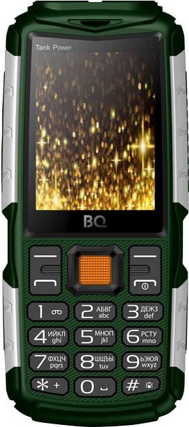 Мобильный телефон BQ 2430 Tank Power 32Mb зеленый/серебристый моноблок 2Sim 2.4" 240x320 0.3Mpix GSM900/1800 GSM1900 MP3 FM microSD max32Gb фото 1