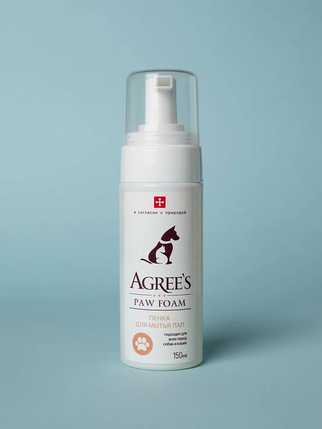 Пенка Agree’s FOR PETS для мытья лап с коллагеном 150 мл, опт фото 1