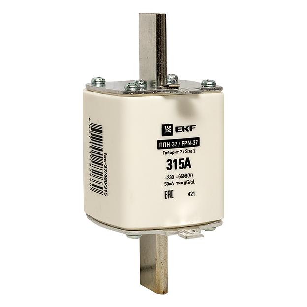 Вставка плавкая ППН-37 315А габарит 2 EKF fus-37/400/315 фото 1
