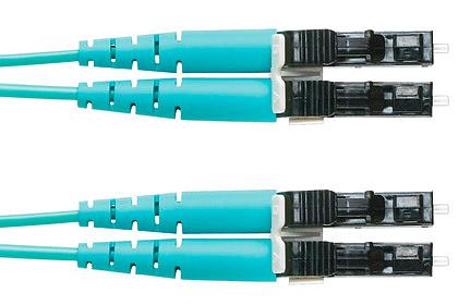 Патч-корд Panduit FX2ELLNLNSNM003 2x50/125 OM3 LC дуплекс-LC дуплекс 3м LSZH аквамарин фото 1