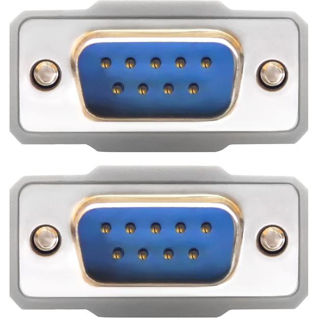 Greenconnect Кабель COM RS-232 порта соединительный 10m GCR-DB9CM2M-10m, 9M / 9M Premium, серый, пластиковый пакет Кабель Greenconnect COM RS-232 9M/RS-232 9M (GCR-DB9CM2M-10m) фото 2