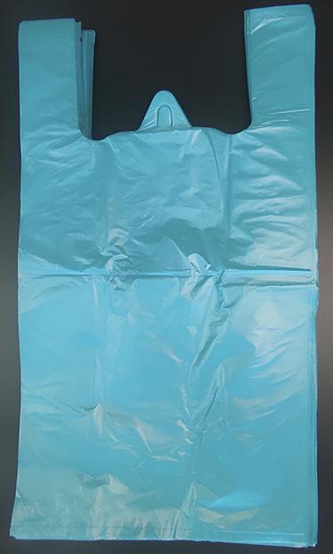 Пакет-майка 29/7,5х52,5 см 23 мкр бирюза 1х100 (2500), опт фото 1