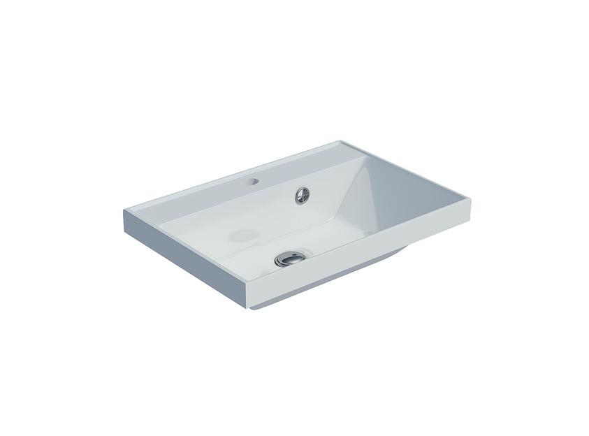 Раковина для ванной полувстраиваемая Uperwood Classic 50 см, прямоугольная фото 3