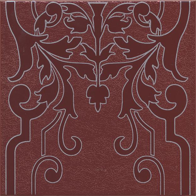 Декор Kerama Marazzi Барберино бордо глянцевый 2 200x200 фото 1