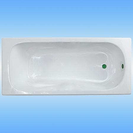 Ванна чугунная KAISER 1706 есть антискользящее покрытие, с ножками, без сифона 1700х800x420 фото 1