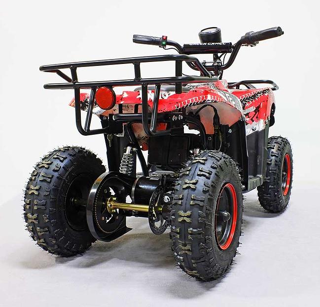 Квадроцикл GreenCamel Гоби K45 (36V 800W R6 Цепь) быстросъём, ножной тормоз, красный экстрим фото 8
