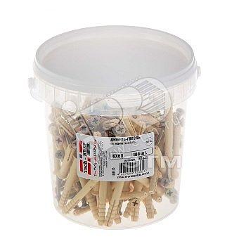 Дюбель-гвоздь 6х60 потайной бортик, нейлон (100шт) фото 1