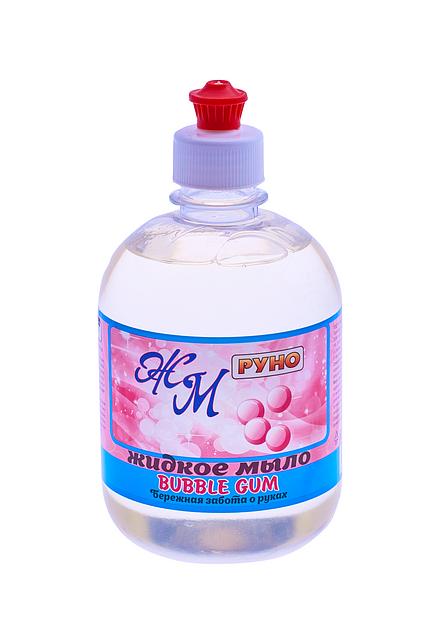 Жидкое мыло «Руно» bubble gum 0,5 мл крышка пуш-пул, опт фото 1