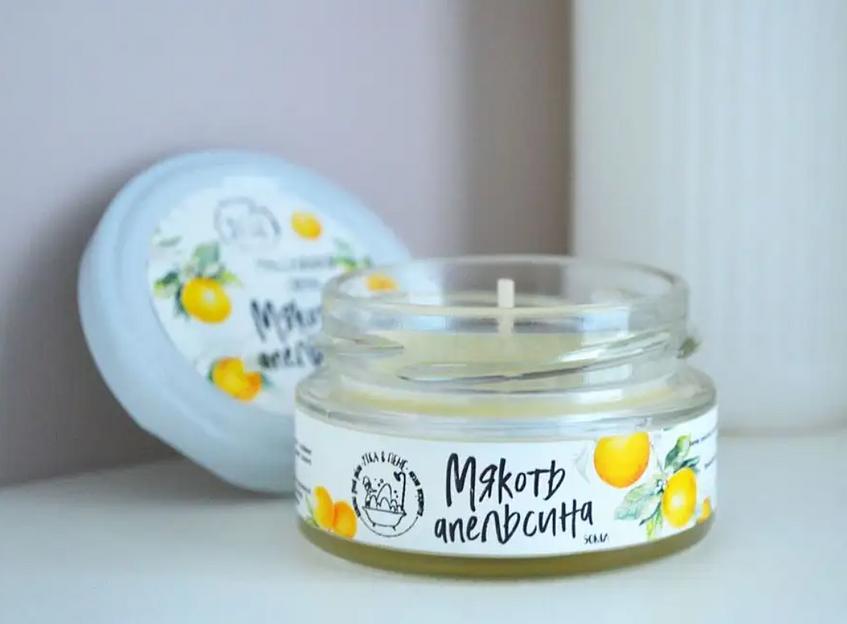 Свеча массажная для тела «Апельсин» ОПТ фото 1