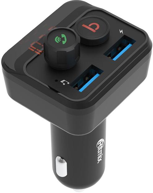 Автомобильный FM-модулятор Ritmix FMT-B100 черный MicroSD BT USB (80000554) фото 5