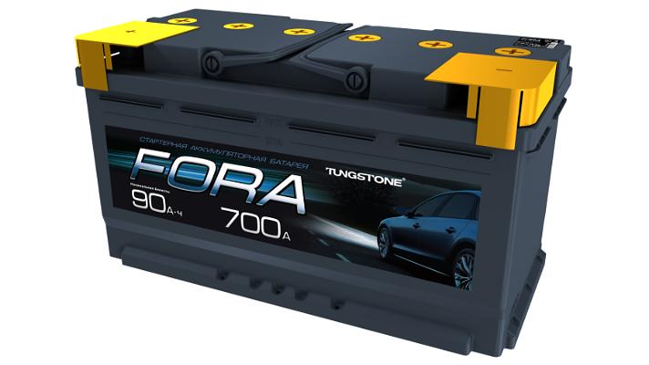Аккумулятор FORA 90 А/Ч, прямой полярности, конус ОПТ фото 1
